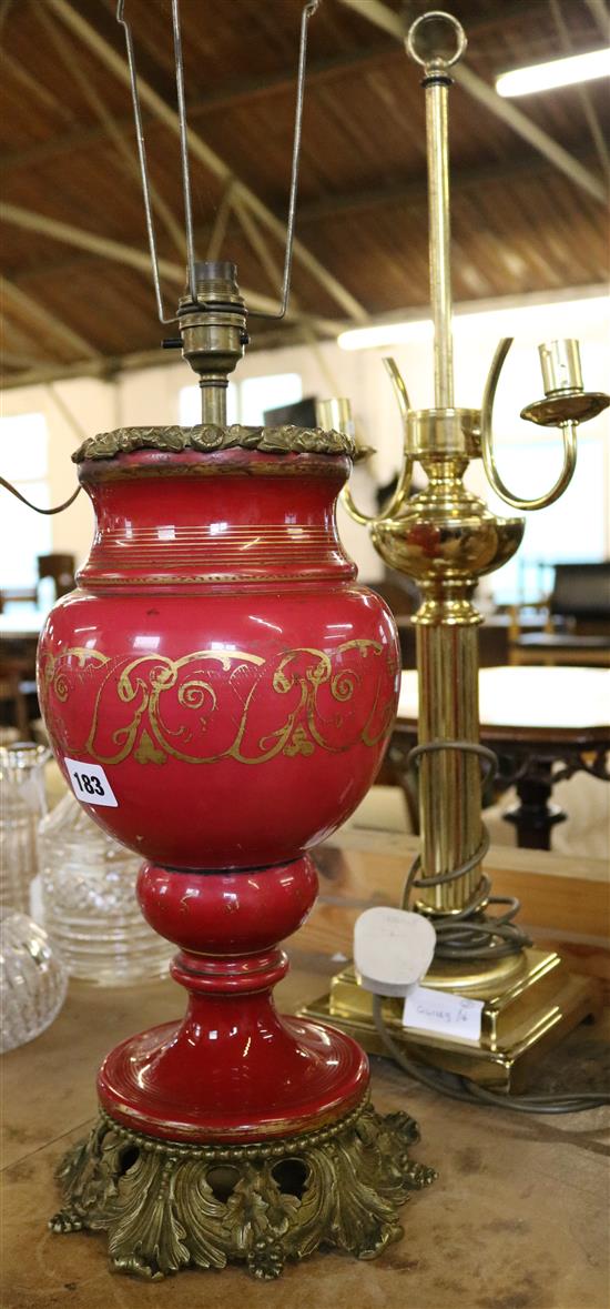 2 table lamps